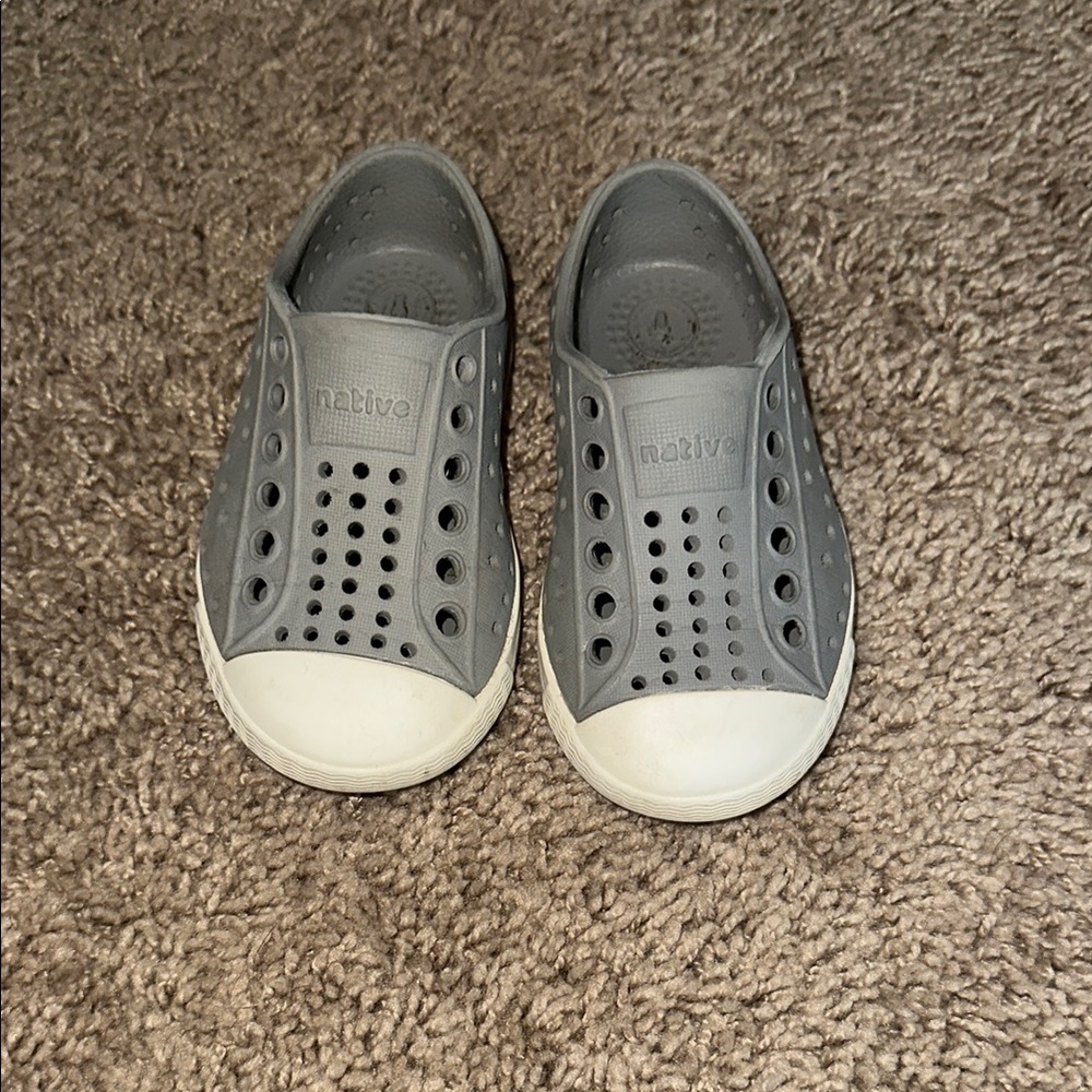 Native Kids Gray Slip-On Shoes